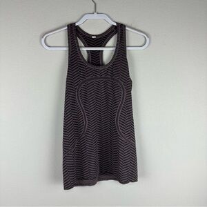 Lululemon Heathered Black Cherry Purple Run Swiftly Tech Racerback Tank Top 8